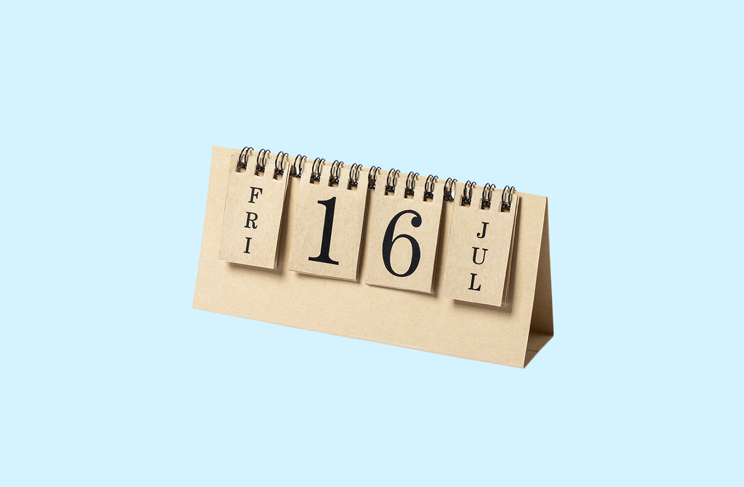 Calendario in cartone riciclato personalizzato